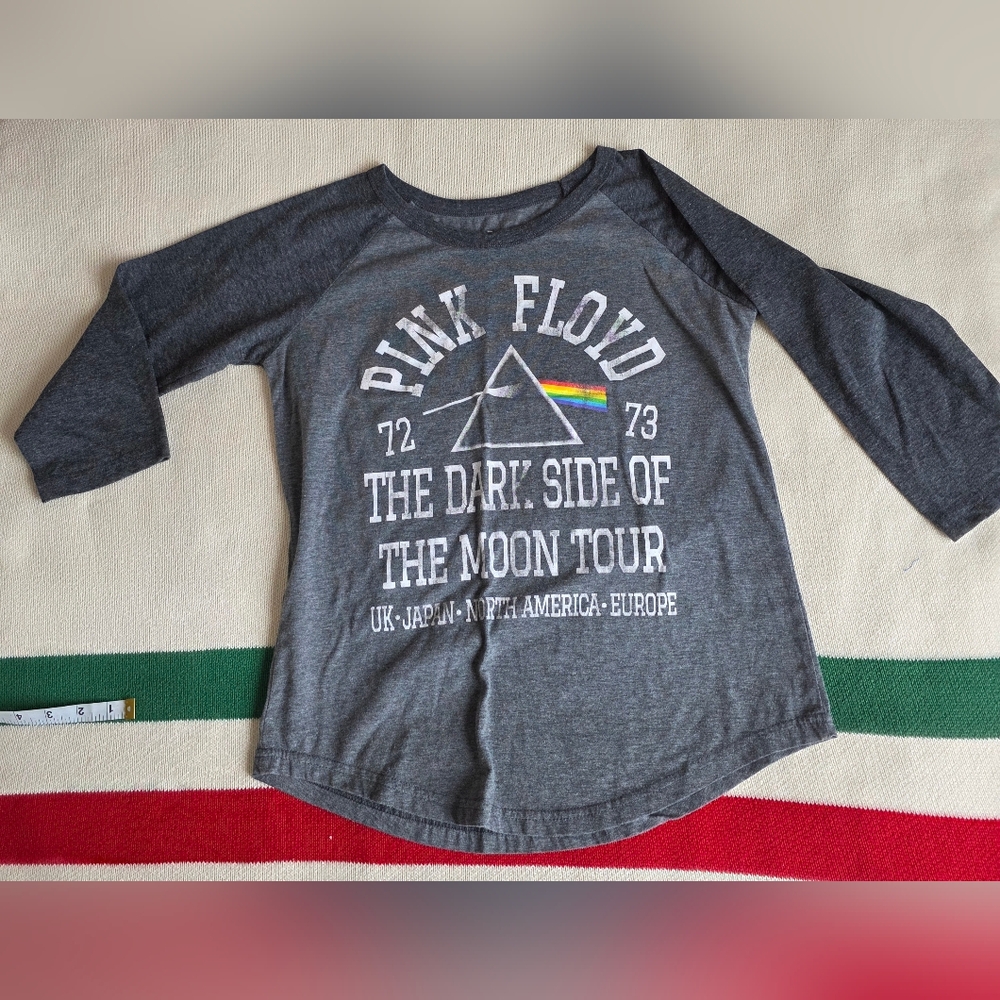 Pink Floyd "The Dark Side of the Moon" 1972-1973 Tour Raglan T-shirt Youth S L
